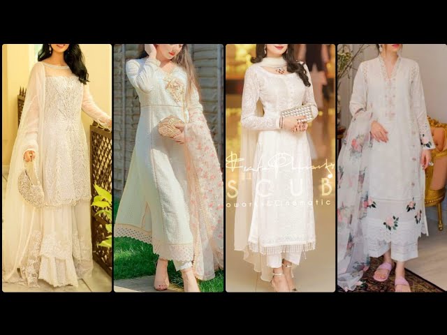 Latest White Dresses Trends 2020 Fashion | White Dress Design | Pakistani  White Dresses Designs 2020 - YouTube